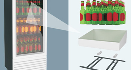 GALOCE micro parallel beam load cell installation in smart vending machine shelves