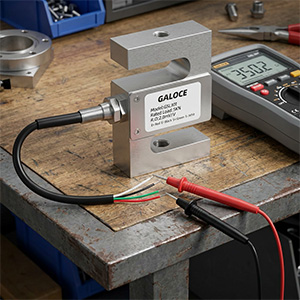 Correct multimeter probing points for load cell diagnostic