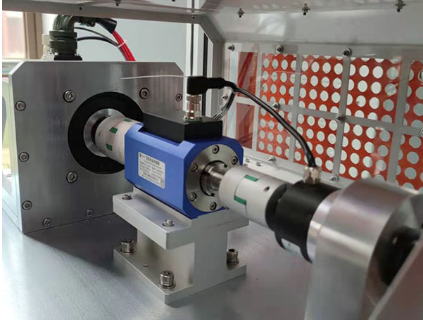 Motor Performance Testing Bench System Diagram showing GTS210 integration